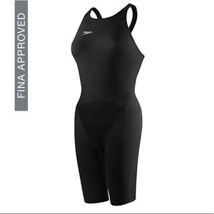 NEW Black Speedo LZR Racer Elite 2 Fastskin